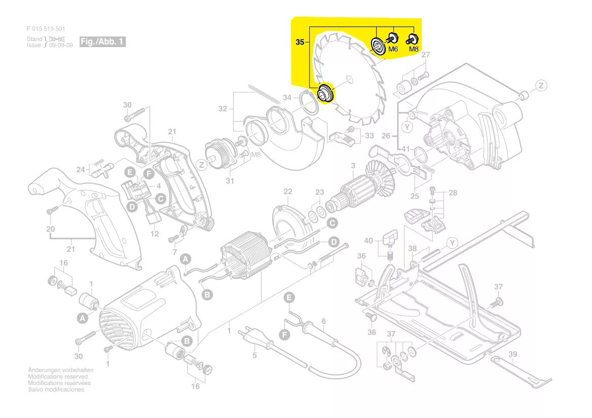 vis + flasque serrage lame réf. 2 610 Z00 249 BOSCH